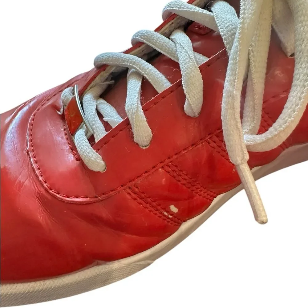 Men’s Sergio Tacchini Red Leather Sneakers Size 10.5